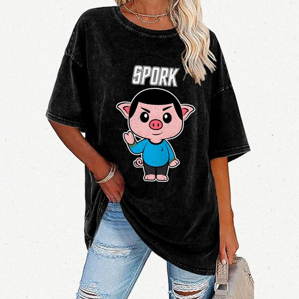Spork Vintage Distressed T-shirt