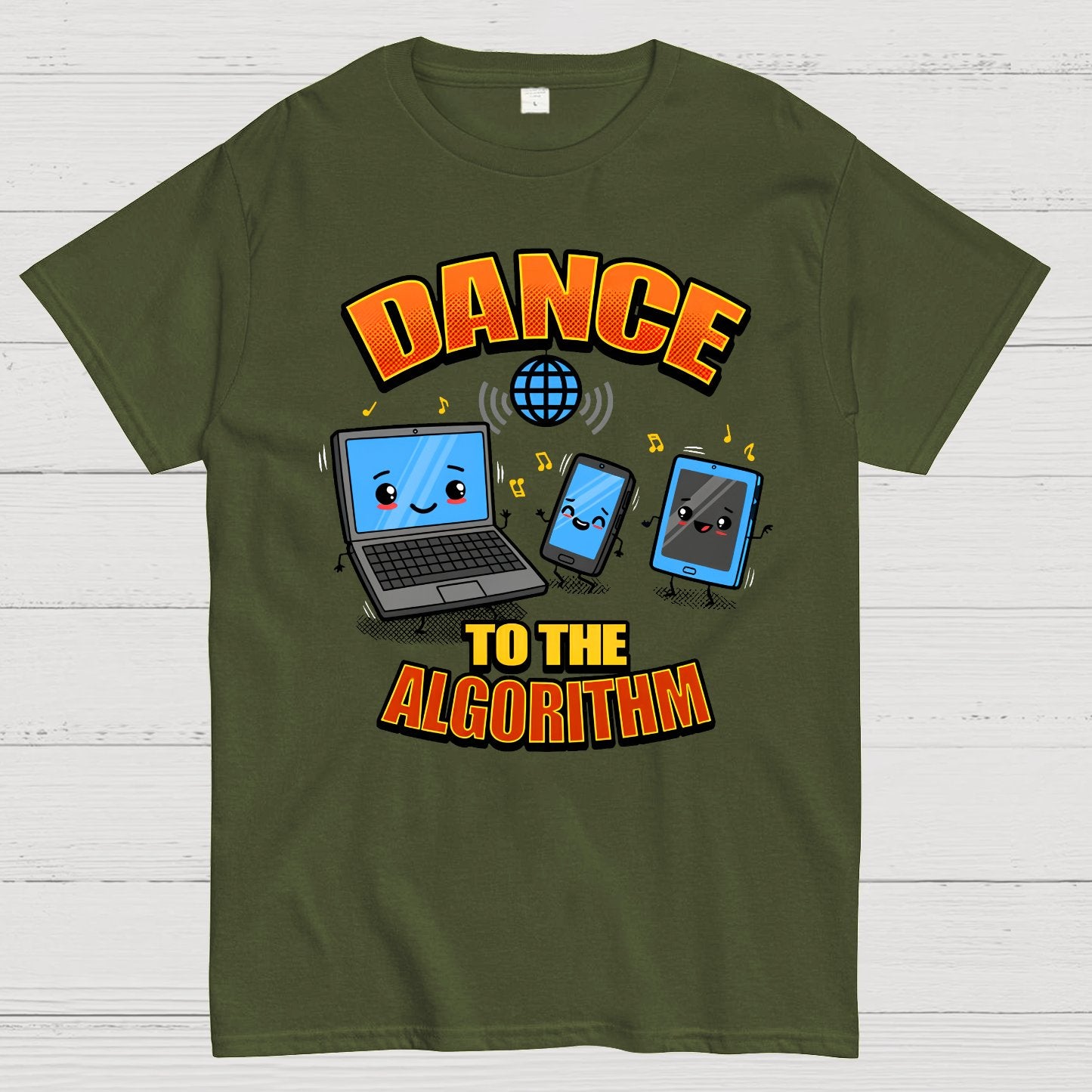 Dance To The Algorithm Funny Techie Meme Geek T-Shirt