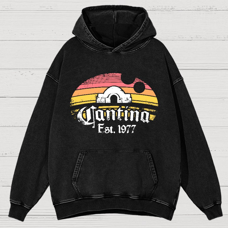 1977 Bistro Vintage Distressed Hoodie