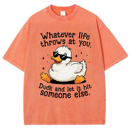 Whatever Life Throws At You Vintage Distressed T-shirt
