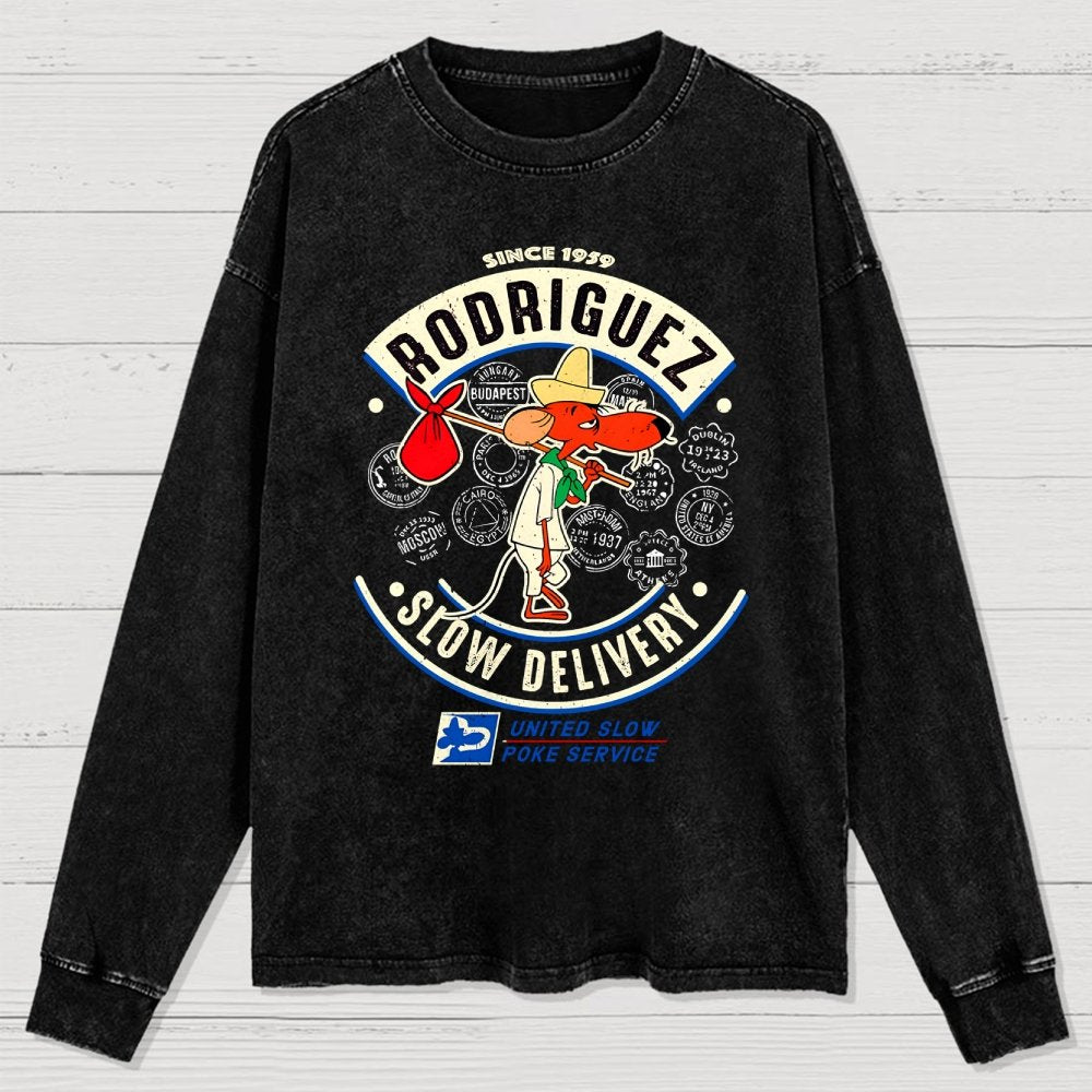 Slowpoke Delivery Service Washed Long Sleeve Tee
