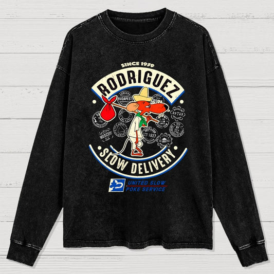Slowpoke Delivery Service Washed Long Sleeve Tee