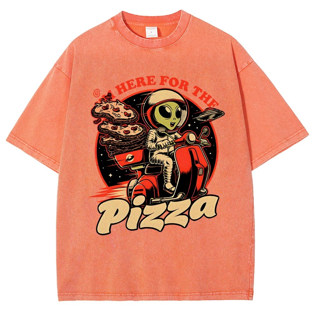 Space Pizza Delivery Vintage Distressed T-shirt
