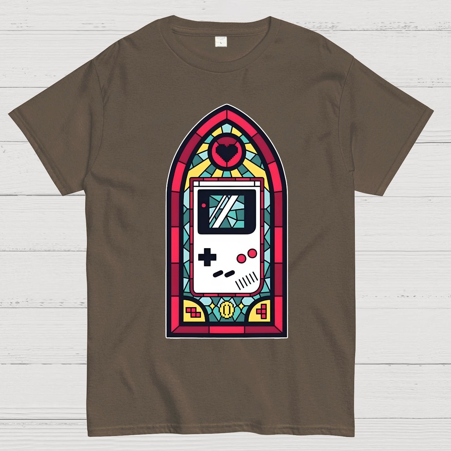 8bit Stained Glass Geek T-Shirt