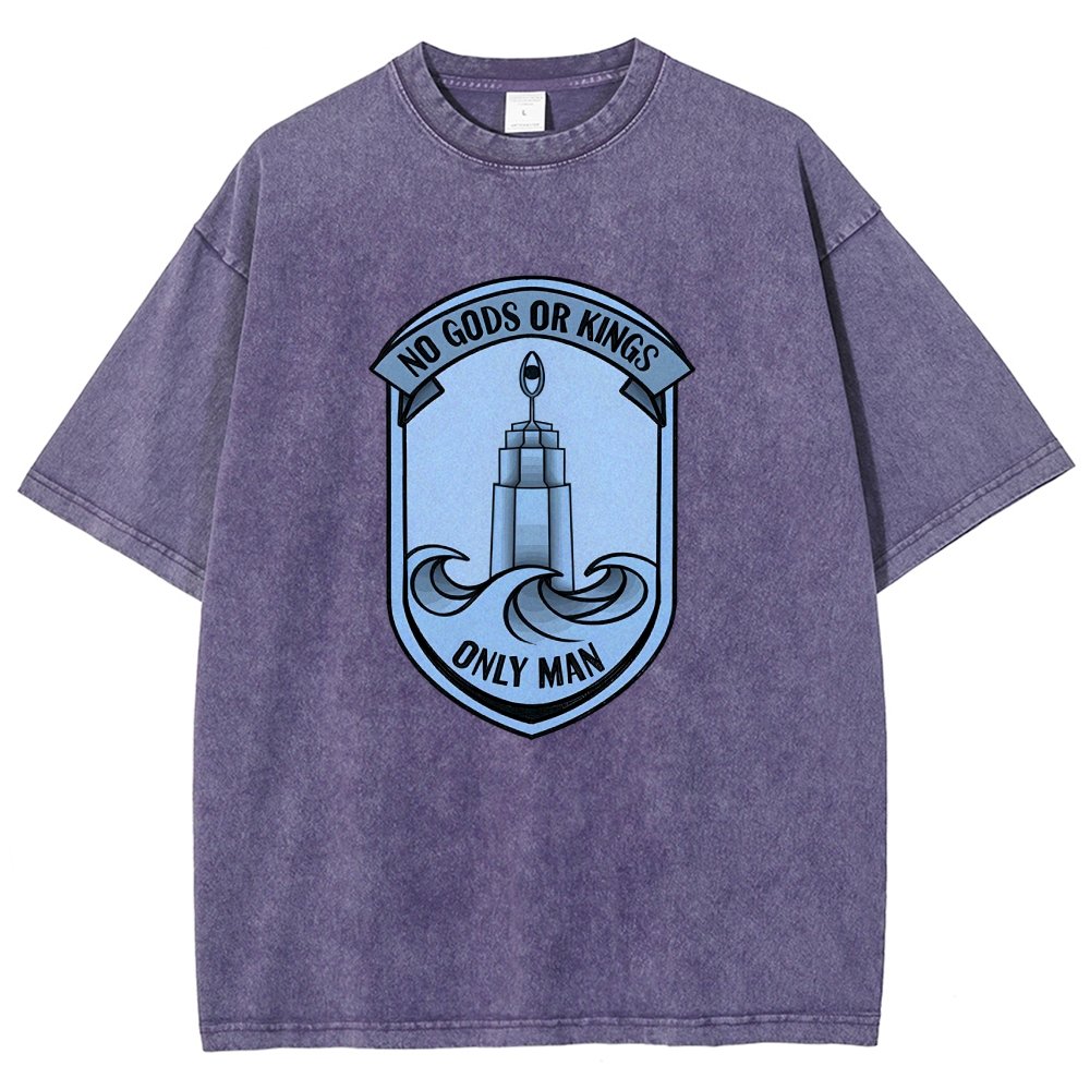 No Gods Or Kings Only Man Vintage Distressed T-shirt