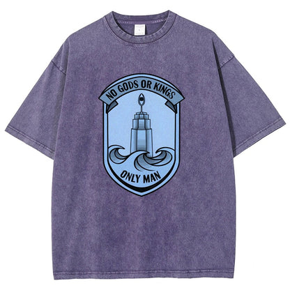 No Gods Or Kings Only Man Vintage Distressed T-shirt