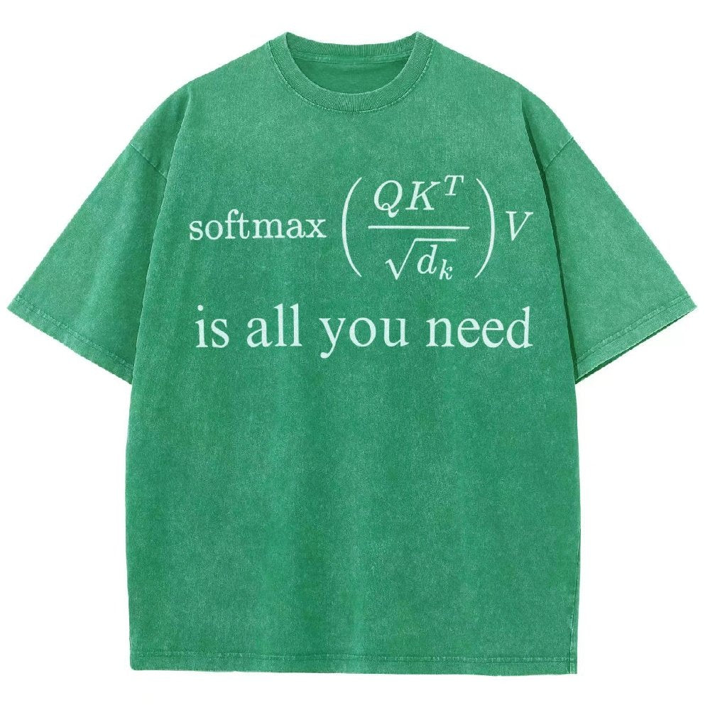 Attention is All You Need Vintage Distressed T-shirt