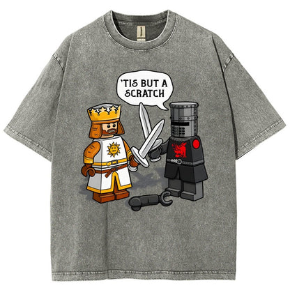 King Vs Knight Vintage Distressed T-shirt