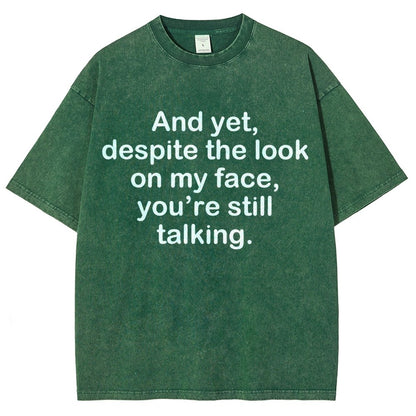 Funny Words Vintage Distressed T-shirt