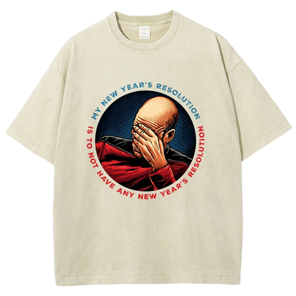 No New Year’s Resolution Vintage Distressed T-shirt