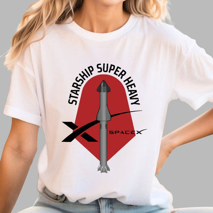 SpaceX Starship Rocket Geek T-Shirt