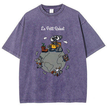 Le Petit Robot Vintage Distressed T-shirt