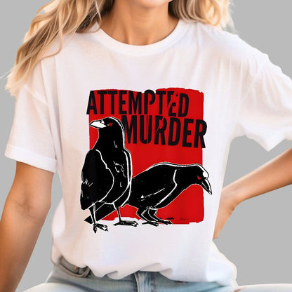 Attempted Murder Crow Geek T-Shirt