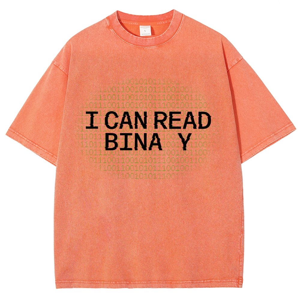 I Can Read Binary Vintage Distressed T-shirt