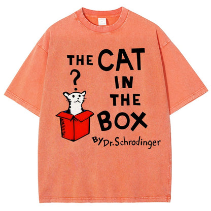 The Cat in the Box Vintage Distressed T-shirt