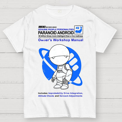 Paranoid Android Manual Geek T-Shirt