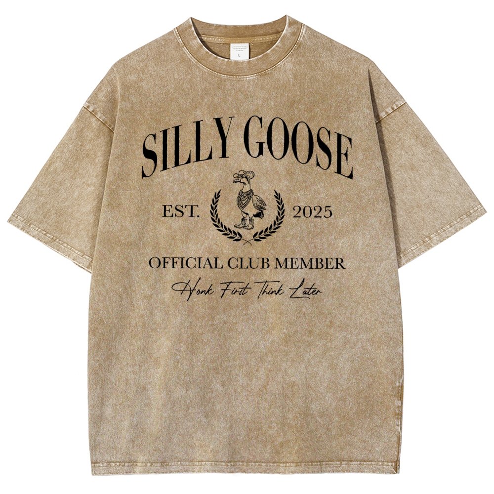 Silly Goose Official Club Vintage Distressed T-shirt