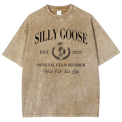 Silly Goose Official Club Vintage Distressed T-shirt