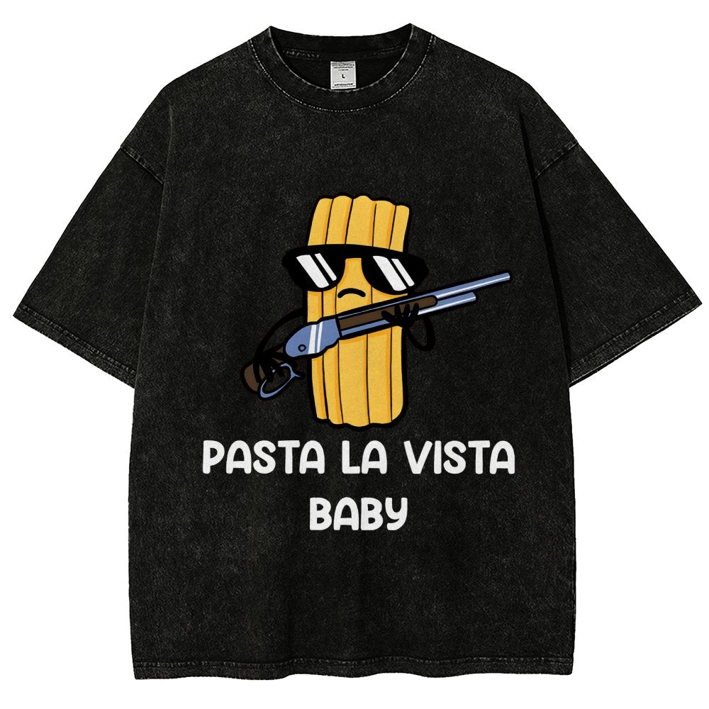 Pasta la Vista Baby Vintage Distressed T-shirt