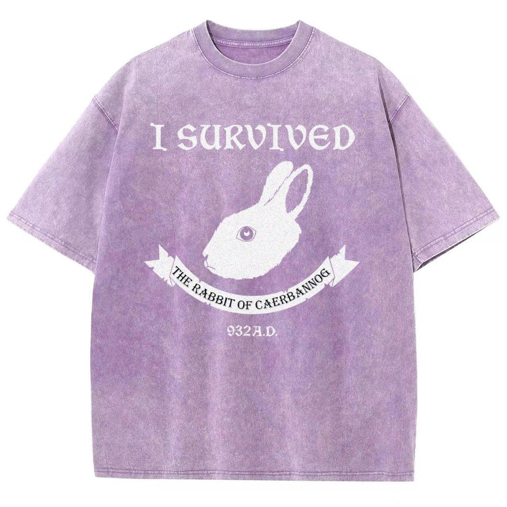 I Survived The Mysterious Rabbit 932A.D Vintage Distressed T-shirt