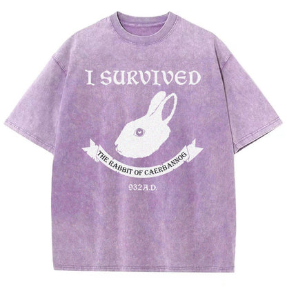 I Survived The Mysterious Rabbit 932A.D Vintage Distressed T-shirt