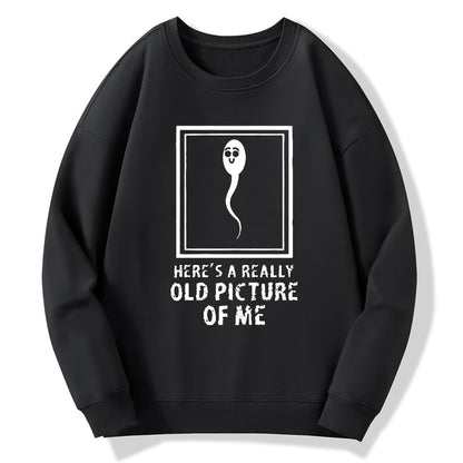 Here's A Really Old Picture Of Me Geek Cotton Sweatshirt