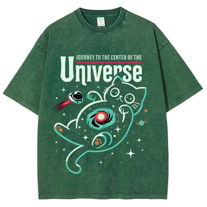 Journey to the Center of the Universe Vintage Distressed T-shirt