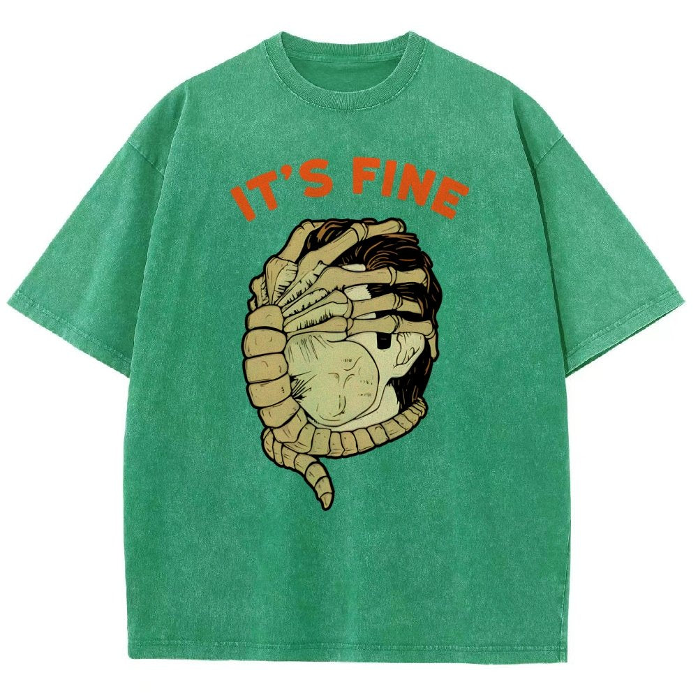 It’S Fine Vintage Distressed T-shirt