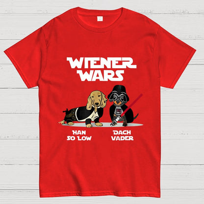 Wiener Wars Funny Dachshund Geek T-Shirt