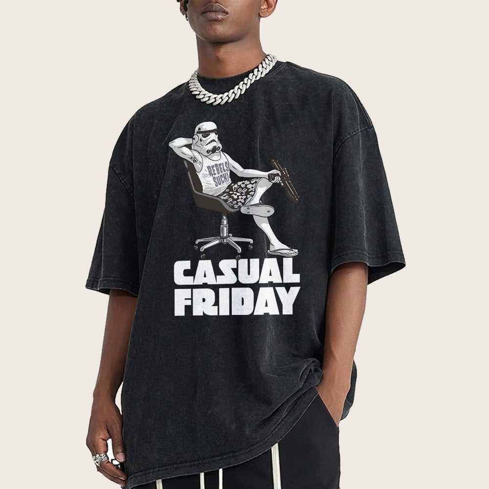 Casual Friday Vintage Distressed T-shirt