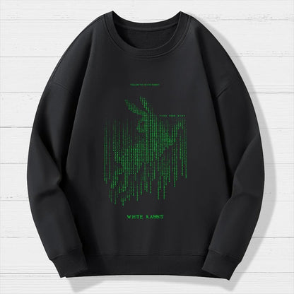 White Rabbit Geek Cotton Sweatshirt