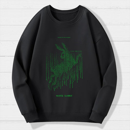 White Rabbit Geek Cotton Sweatshirt