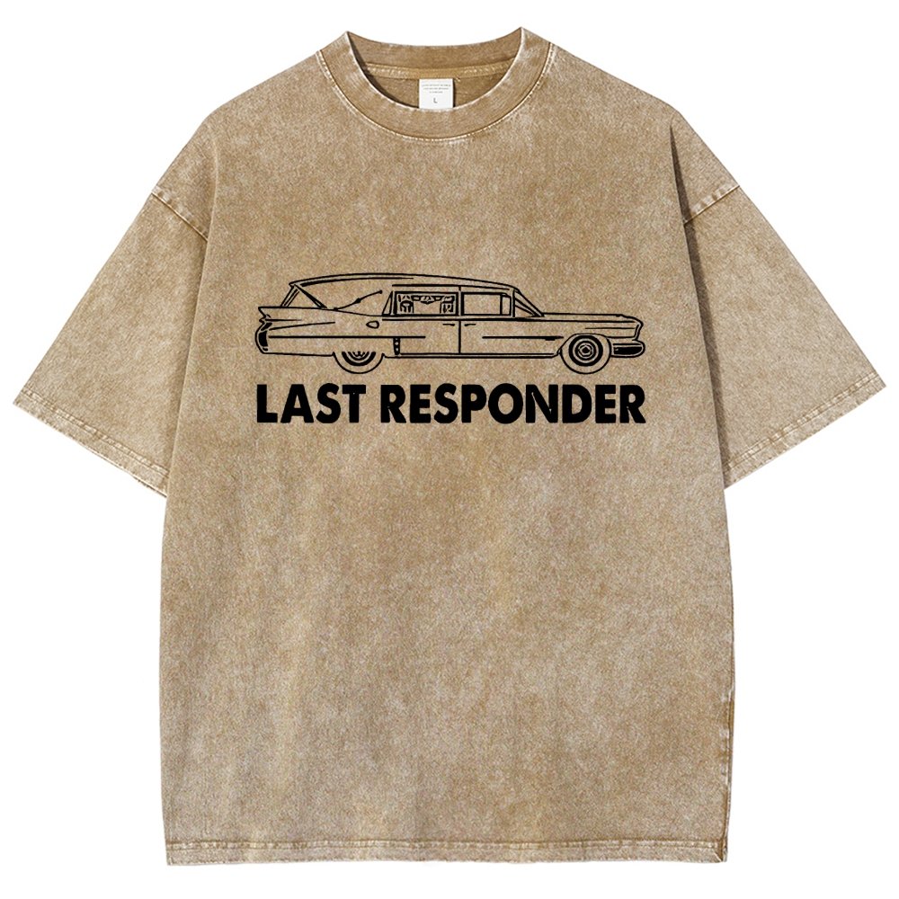 Last Responder Vintage Distressed T-shirt