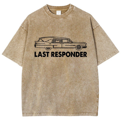 Last Responder Vintage Distressed T-shirt