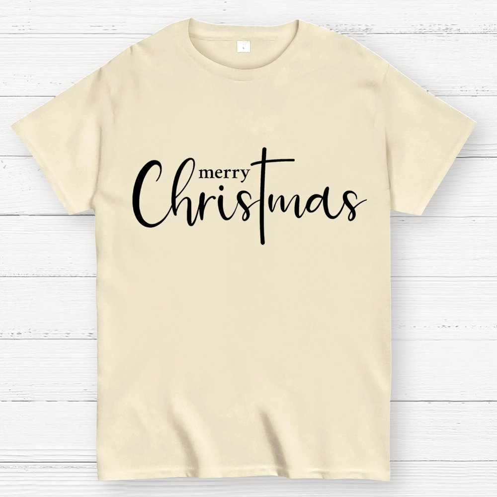 Merry Christmas .Christmas Cross Geek T-Shirt