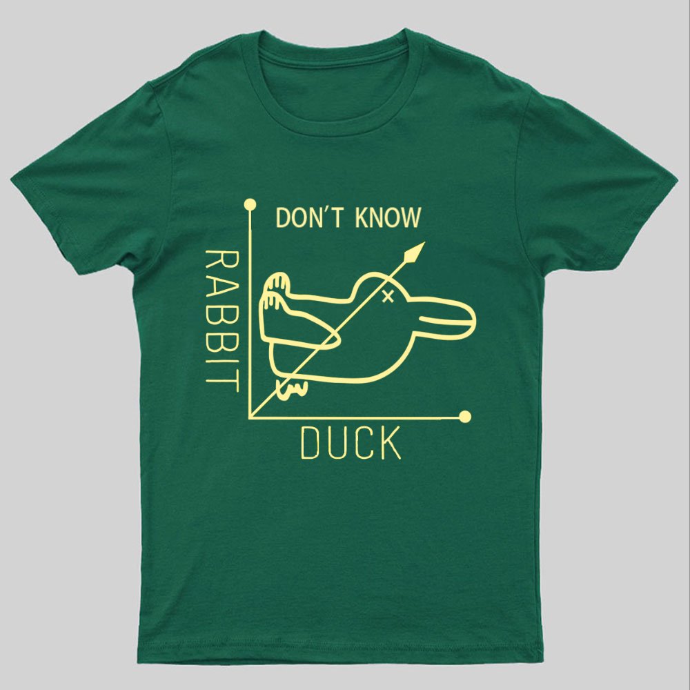 Rabbit or Duck - Don't know - Math Graph Geeky T-Shirt