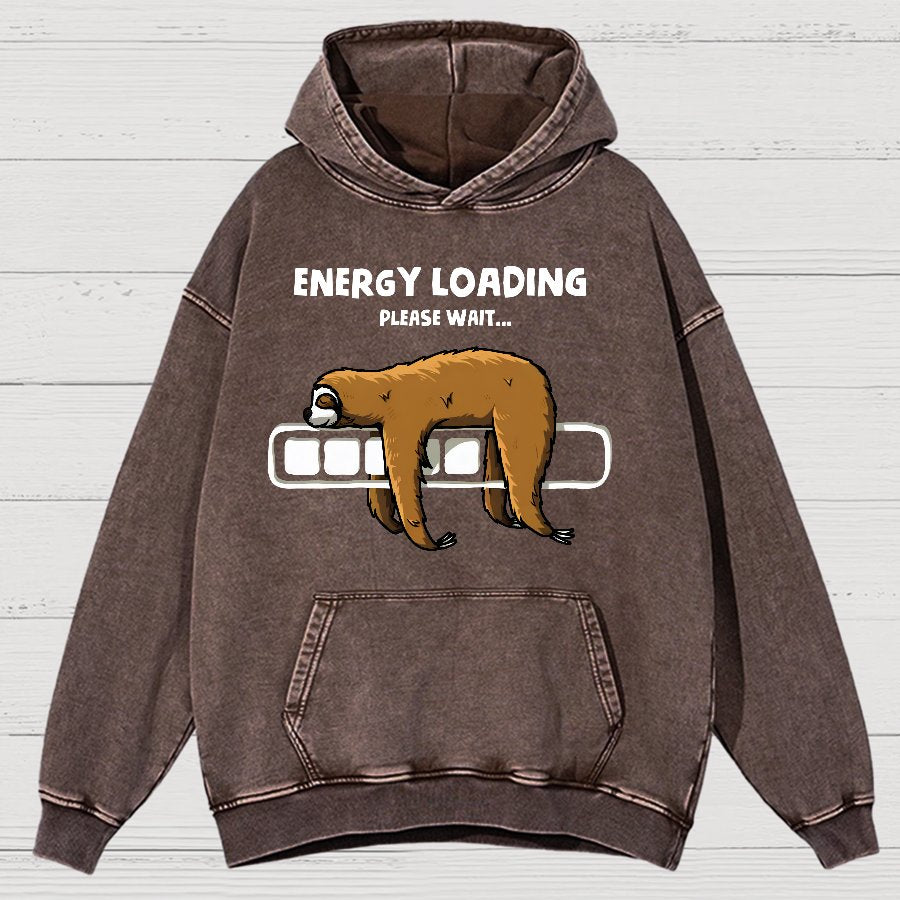 Energy Loading Vintage Distressed Hoodie