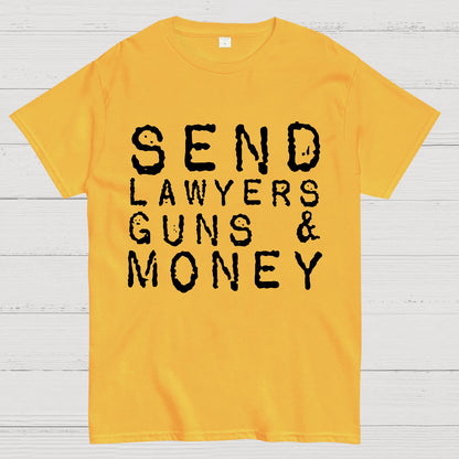 Send Lawyers Guns And Money Geek T-Shirt