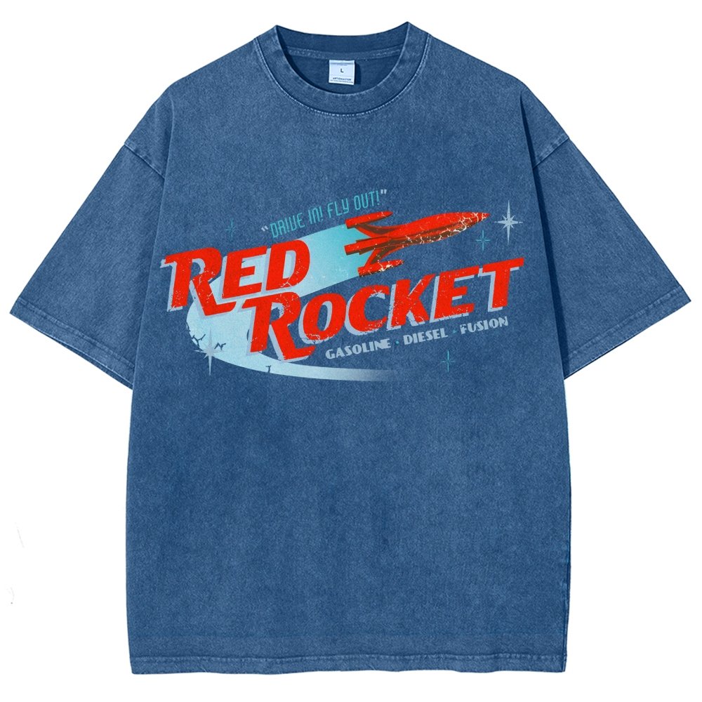 Red Rocket Vintage Distressed T-shirt