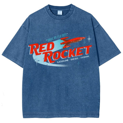 Red Rocket Vintage Distressed T-shirt