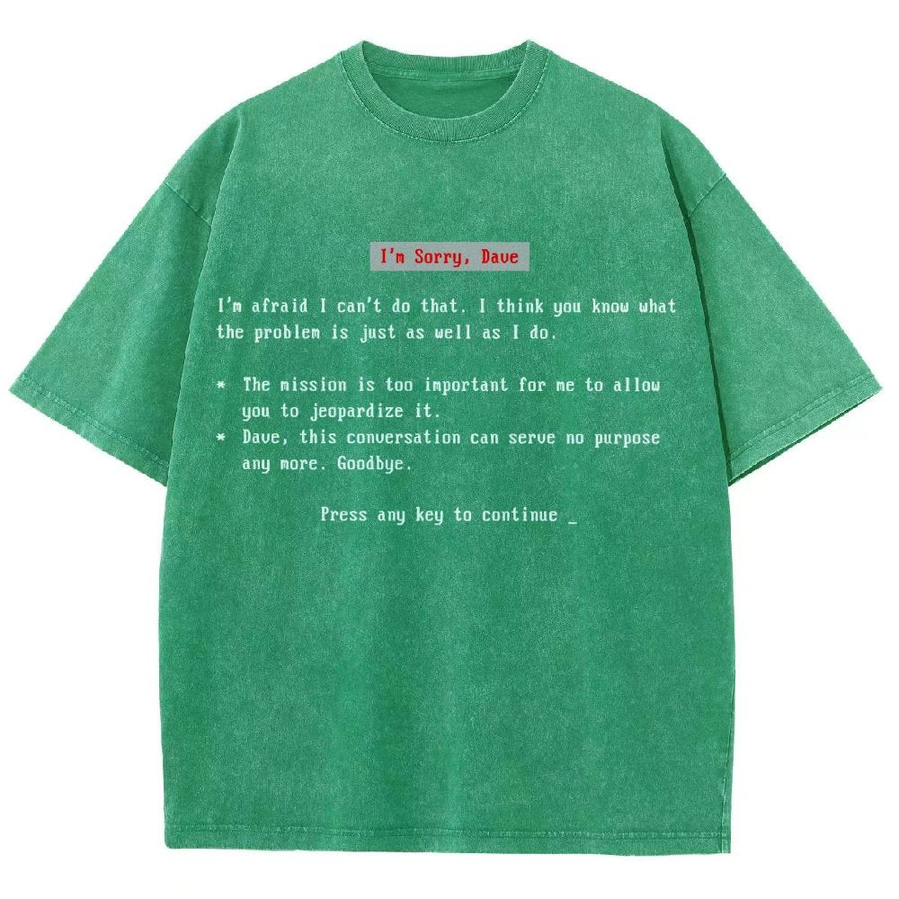 Blue Screen of AI Vintage Distressed T-shirt