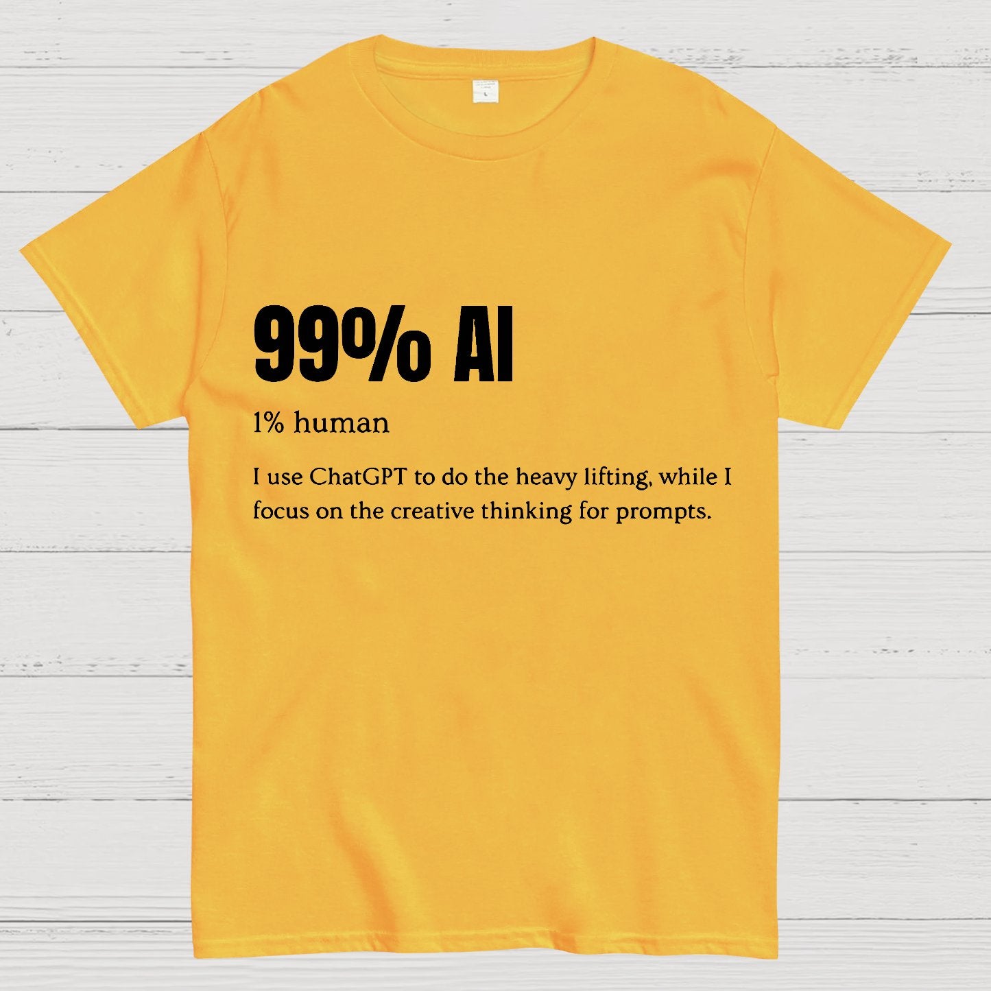 99% Artificial Intelligence Geek T-Shirt