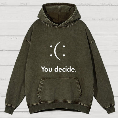 You Decide Vintage Distressed Hoodie