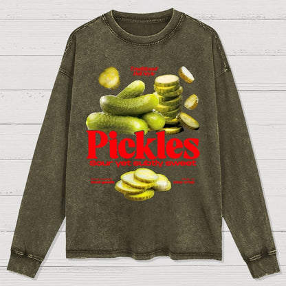 Retro Pickle Commercial Washed Long Sleeve Tee