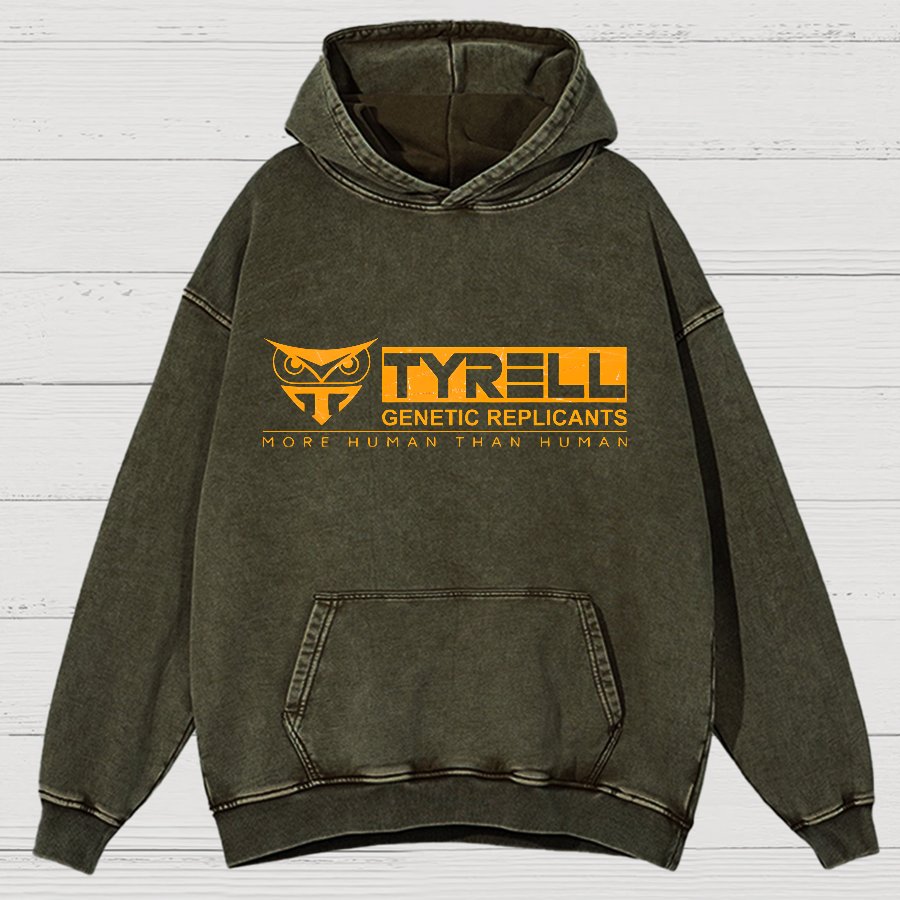 More Human Than Human Vintage Distressed Hoodie