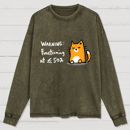 Functioning at Reduced Capacity Washed Long Sleeve Tee