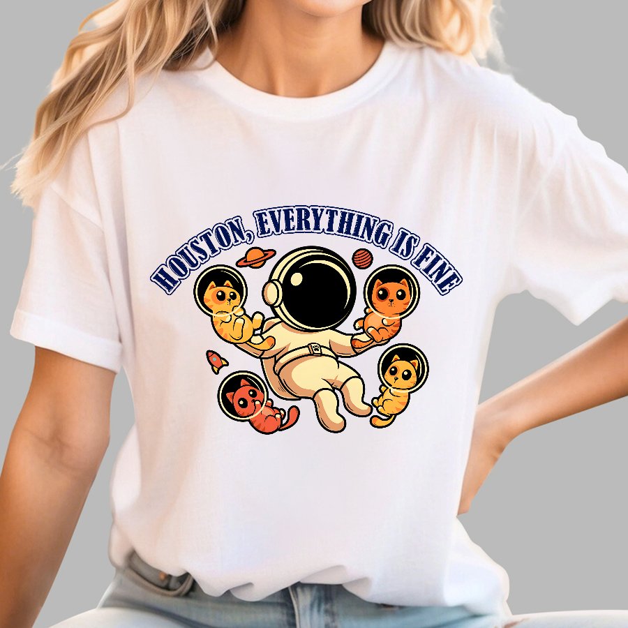 Houston Everything is Fine Geek T-Shirt