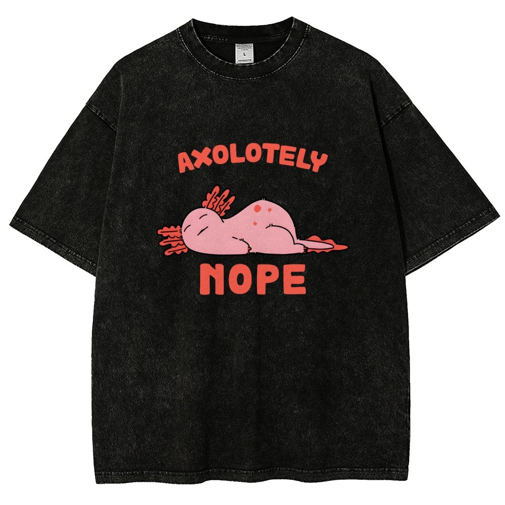 Axo Nope Vintage Distressed T-shirt