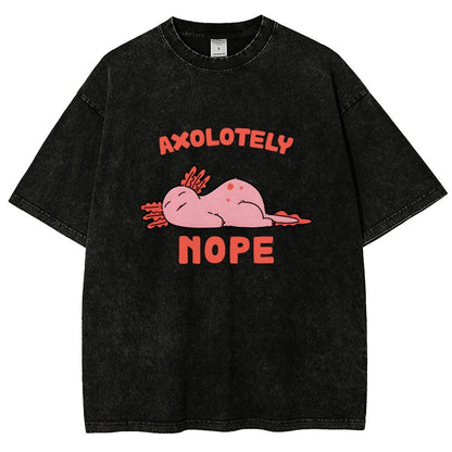 Axo Nope Vintage Distressed T-shirt