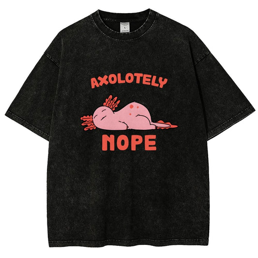 Axo Nope Vintage Distressed T-shirt